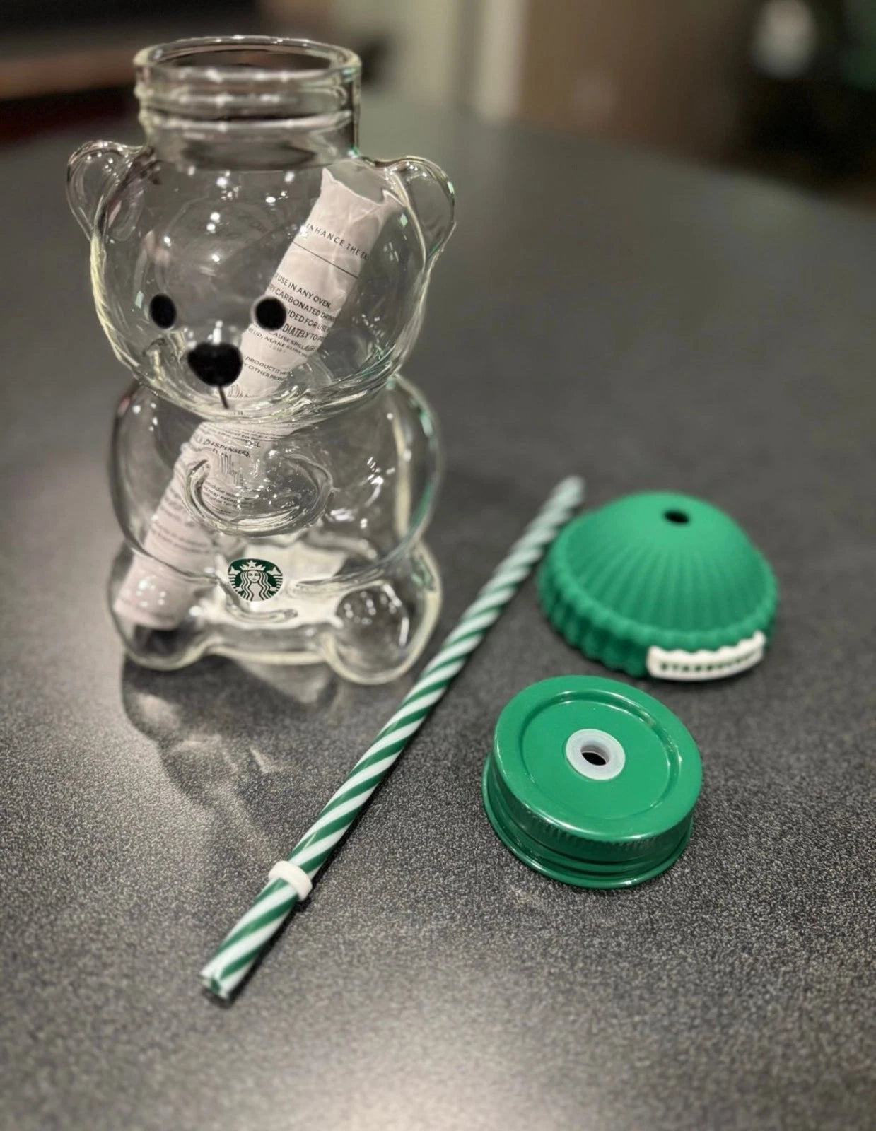 2025 Glass Starbucks Bearista Bear Cold Cup Holiday Limited Edition