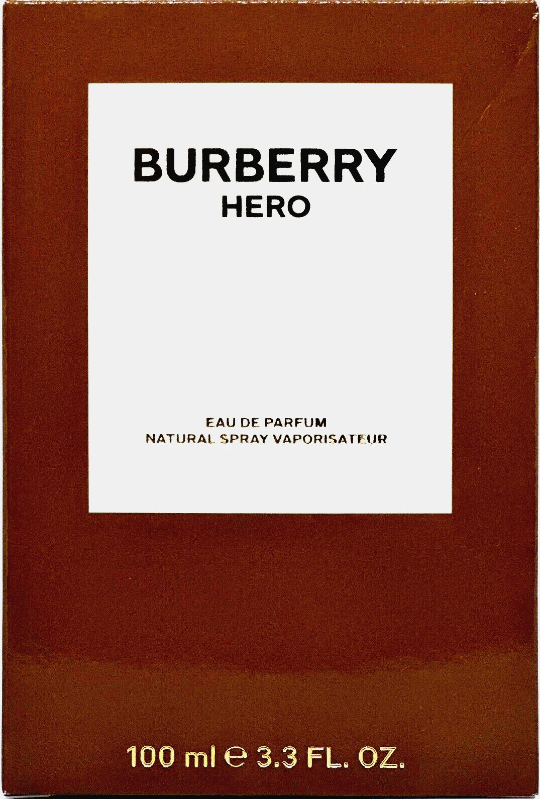 BURBERRY HERO EAU DE PARFUM SPRAY FOR MEN 3.3 Oz / 100 ml BRAND NEW ITEM!!!