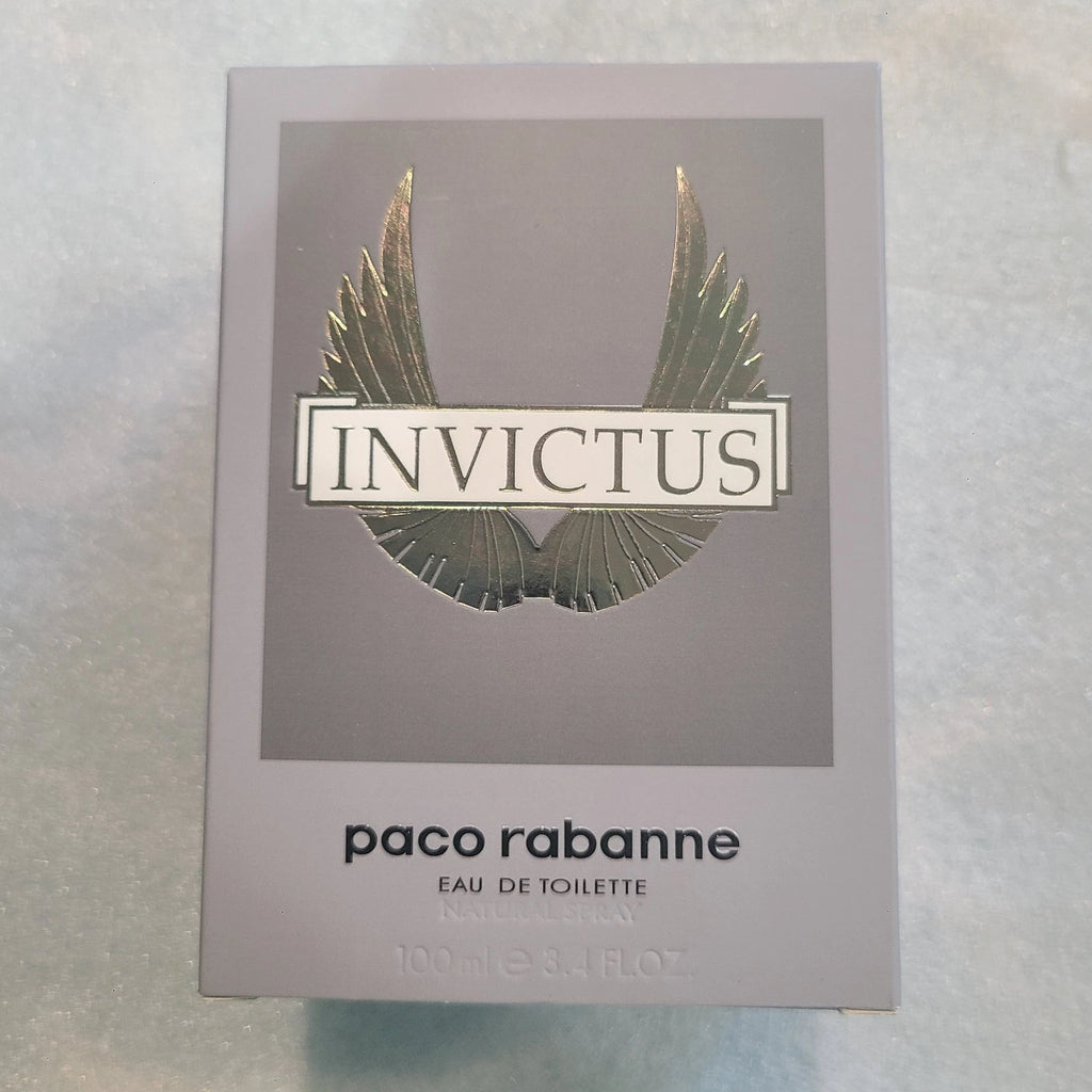 EMPTY BOX INVICTUS Paco Rabanne men cologne 100ML 3.4 OZ EMPTY BOX