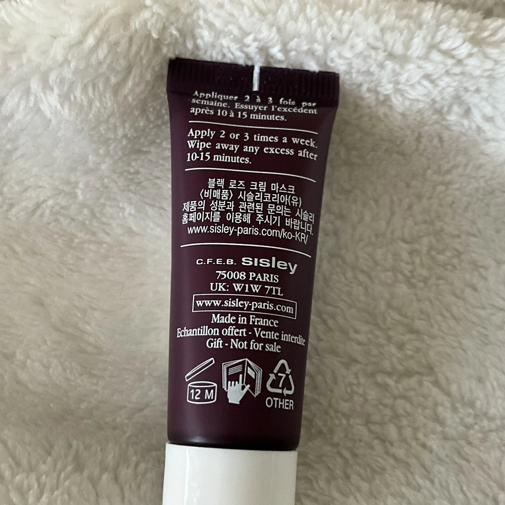 Sisley Paris ~ Black Rose Cream Mask ~ .33 fl oz/10 ml Travel Size